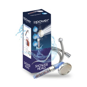 Uppower Shower Head And Hose , Ionic Filtered High Pressure Shower Heads, 3 Modes And Adjustable Stop Button