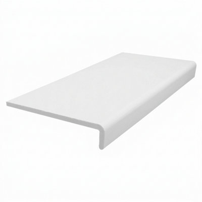 uPVC Bullnose Window Board, Internal Window Sill Capping, White Finish ...