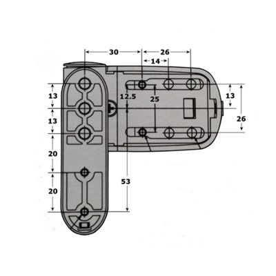 Upvc Double Glazing Door Flag Hinge Adjustable (White)
