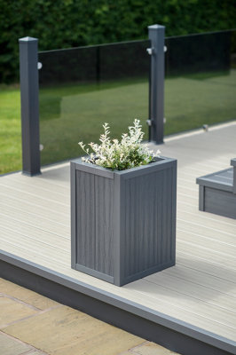 UPVC Planter - Medium - Pewter / Grey