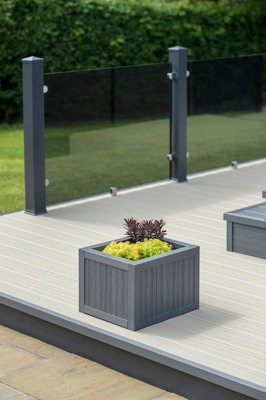 UPVC Planter - Small - Pewter / Grey