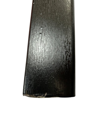 Upvc plastic trim Black 70mm x 6mm 5mtr long DIY at B&Q