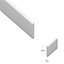 UPVC Plastic Trim - White Architrave Skirting Board Window Finishing Trim (W) 95mm (L) 1 Metre