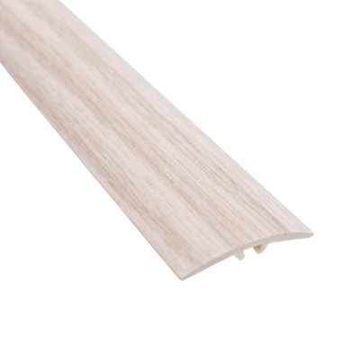 Upvc self-adhesive wood effect door edging floor trim threshold pvc self-adhesive 1000mm x 40mm e64 oak mocca