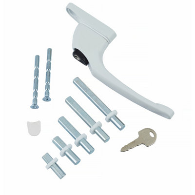 UPVC Universal Window Handle Multi-Spindle - White