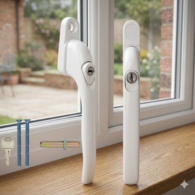 UPVC window handle, universal inline espag key locking handle for ...