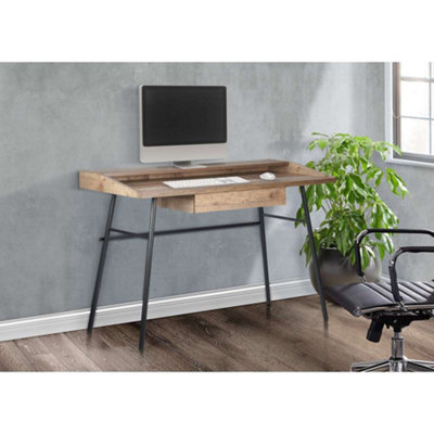 Rustic deals gray desk