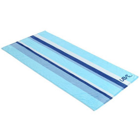 Urban Beach Stripe Cotton Towel Blue/Aqua Blue/White (One Size)