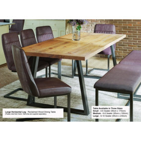 Urban Elegance - Reclaimed Table LARGE 6-10 seater
