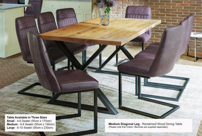 Urban Elegance - Reclaimed Table MEDIUM 6-8 seater