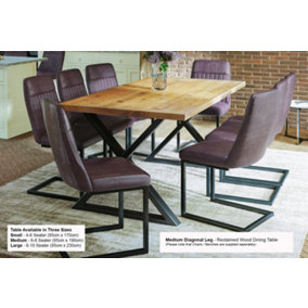 Urban Elegance - Reclaimed Table MEDIUM 6-8 seater