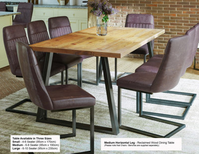 Urban Elegance - Reclaimed Table MEDIUM 6-8 seater