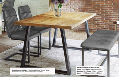 Urban Elegance - Reclaimed Table SMALL 4-6 seater