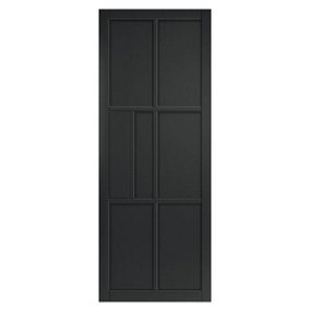 Urban Industrial Civic Black Internal Door