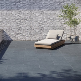 Urban Matt Grey Concrete Effect Porcelain Outdoor Tile - Pack of 20, 10.8m² - (L)600x(W)900mm