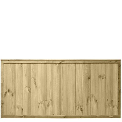 URBAN Range Tongue & Groove Fence Panel (Pack of 3) Width: 6ft x Height: 3ft Full Boarded (Without Trellis Top)
