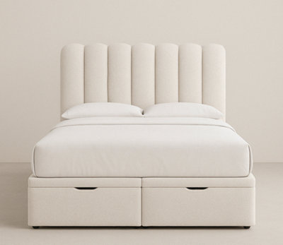 Urban Textures Elara Cloud Bed Headboard End Lift - Cream
