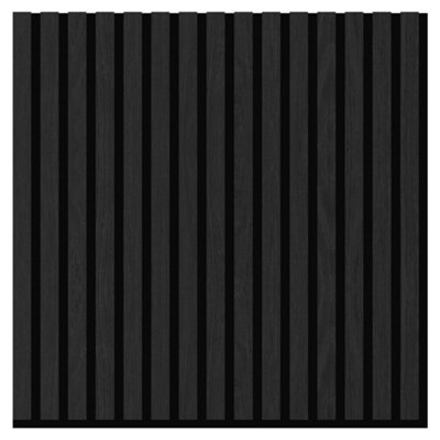 Urban Textures - Premium Black Oak Square Acoustic Wall Panel