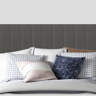 Urban Textures Steel Luxury Velvet Upholstered Rectangle Wall Panel 12 ...