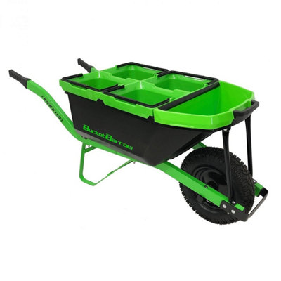 90 Litre Heavy Duty Galvanised Garden Wheelbarrow With Pneumatic Tyre - View #8