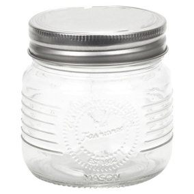 URBN-CHEF 0.25L Screw Cap Mason Airtight Preserve Jars Glass Food Kitchen Storage Containers New