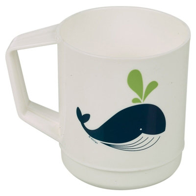 URBN-CHEF 260ml Set of 10 Kids Reusable Plastic Drinking Mugs Cups Handle Assorted Animal Design Set