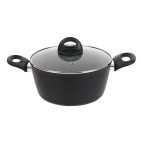 URBN CHEF 28cm Diameter Large Wok Forged Aluminum Cookware