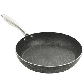 URBN CHEF 28cm Diameter Non Stick Premium Frying Pans Pressed Aluminum Granite Coated Cookware