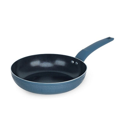 URBN-CHEF 28cm Width Diamond Ceramic Teal Blue Induction Cooking Saucepans Frying Pans Pots