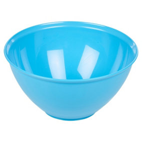 URBN-CHEF Height 11cm Durable Plastic Kitchen Blue Mixing Salad Bowls Microwave & Dishwasher Safe