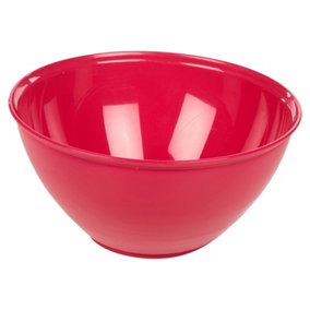 URBN-CHEF Height 11cm Durable Plastic Kitchen Fuschia Mixing Salad Bowls Microwave & Dishwasher Safe