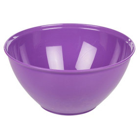 URBN-CHEF Height 11cm Durable Plastic Kitchen Purple Mixing Salad Bowls Microwave & Dishwasher Safe