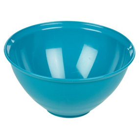 URBN-CHEF Height 11cm Durable Plastic Kitchen Teal Mixing Salad Bowls Microwave & Dishwasher Safe