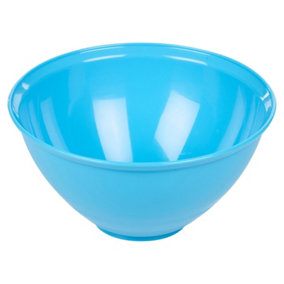 URBN-CHEF Height 12cm Durable Plastic Kitchen Blue Mixing Salad Bowls Microwave & Dishwasher Safe