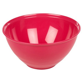 URBN-CHEF Height 12cm Durable Plastic Kitchen Fuschia Mixing Salad Bowls Microwave & Dishwasher Safe