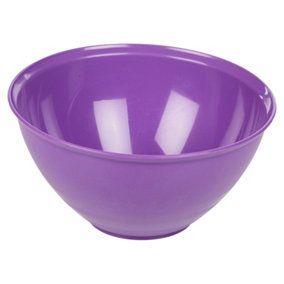 URBN-CHEF Height 12cm Durable Plastic Kitchen Purple Mixing Salad Bowls Microwave & Dishwasher Safe