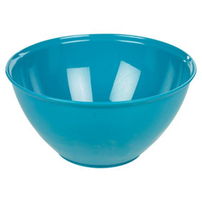 URBN-CHEF Height 12cm Durable Plastic Kitchen Teal Mixing Salad Bowls Microwave & Dishwasher Safe