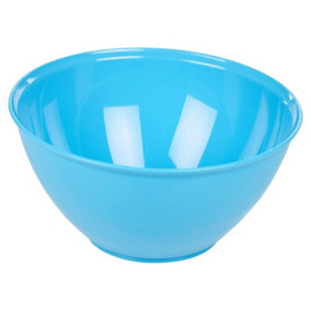 URBN-CHEF Height 13cm Durable Plastic Kitchen Blue Mixing Salad Bowls Microwave & Dishwasher Safe