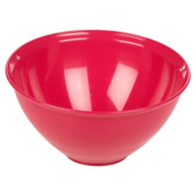 URBN-CHEF Height 13cm Durable Plastic Kitchen Fuschia Mixing Salad Bowls Microwave & Dishwasher Safe