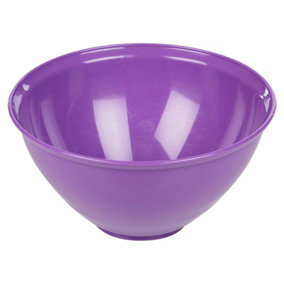 URBN-CHEF Height 13cm Durable Plastic Kitchen Purple Mixing Salad Bowls Microwave & Dishwasher Safe