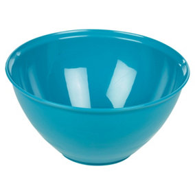 URBN-CHEF Height 13cm Durable Plastic Kitchen Teal Mixing Salad Bowls Microwave & Dishwasher Safe