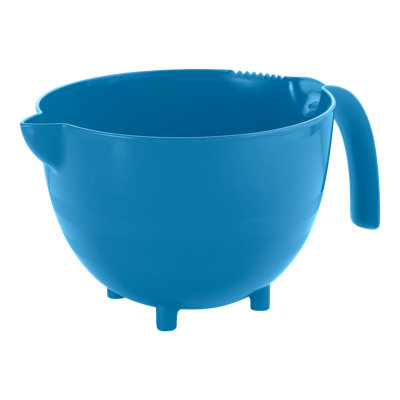 URBN-CHEF Height 30cm 2.5L Large Blue Plastic Mixing Measuring & Dispensing Jug Pitcher with Pouring Spout Kitchen