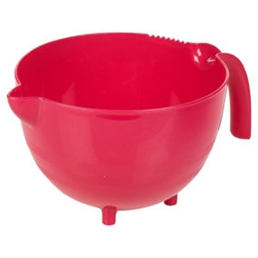 URBN-CHEF Height 30cm 2.5L Large Fuschia Plastic Mixing Measuring & Dispensing Jug Pitcher with Pouring Spout Kitchen