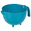 URBN-CHEF Height 30cm 2.5L Large Teal Plastic Mixing Measuring & Dispensing Jug Pitcher with Pouring Spout Kitchen