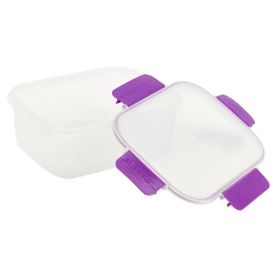 URBN-CHEF Height 8cm 2.1L Purple Food Plastic Storage Container ...