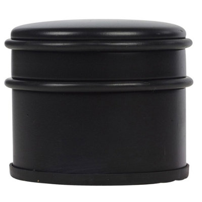URBNLIVING 1.1KG Metal Rubber Black Weighted Door Stop Heavy Duty Stopper Jammer Protector
