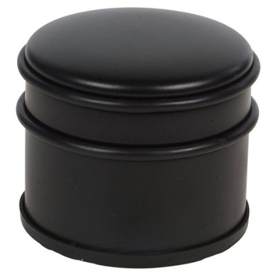 URBNLIVING 1.1KG Metal Rubber Black Weighted Door Stop Heavy Duty Stopper Jammer Protector - 3