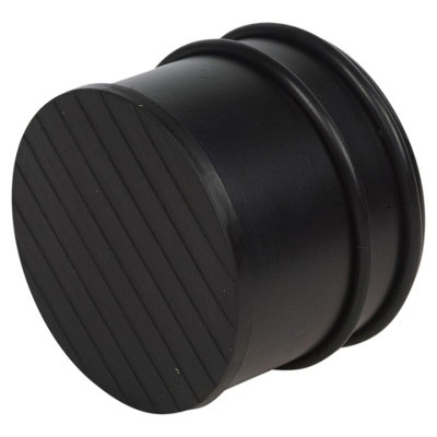 URBNLIVING 1.1KG Metal Rubber Black Weighted Door Stop Heavy Duty Stopper Jammer Protector - 4