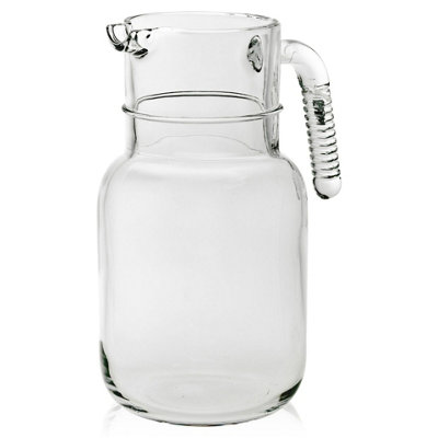 URBNLIVING 1.5L Easy Pour Modern Design Glass Jug