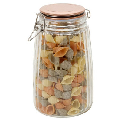 URBNLIVING 1.8L Hermetic Air Tight Preserve Jars Glass Food Kitchen ...